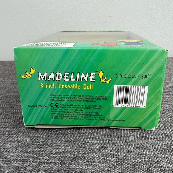 Madeline Vintage 1996 8” Poseable Doll NEW In Original Box Eden Collectible Toy - Picture 5 of 14